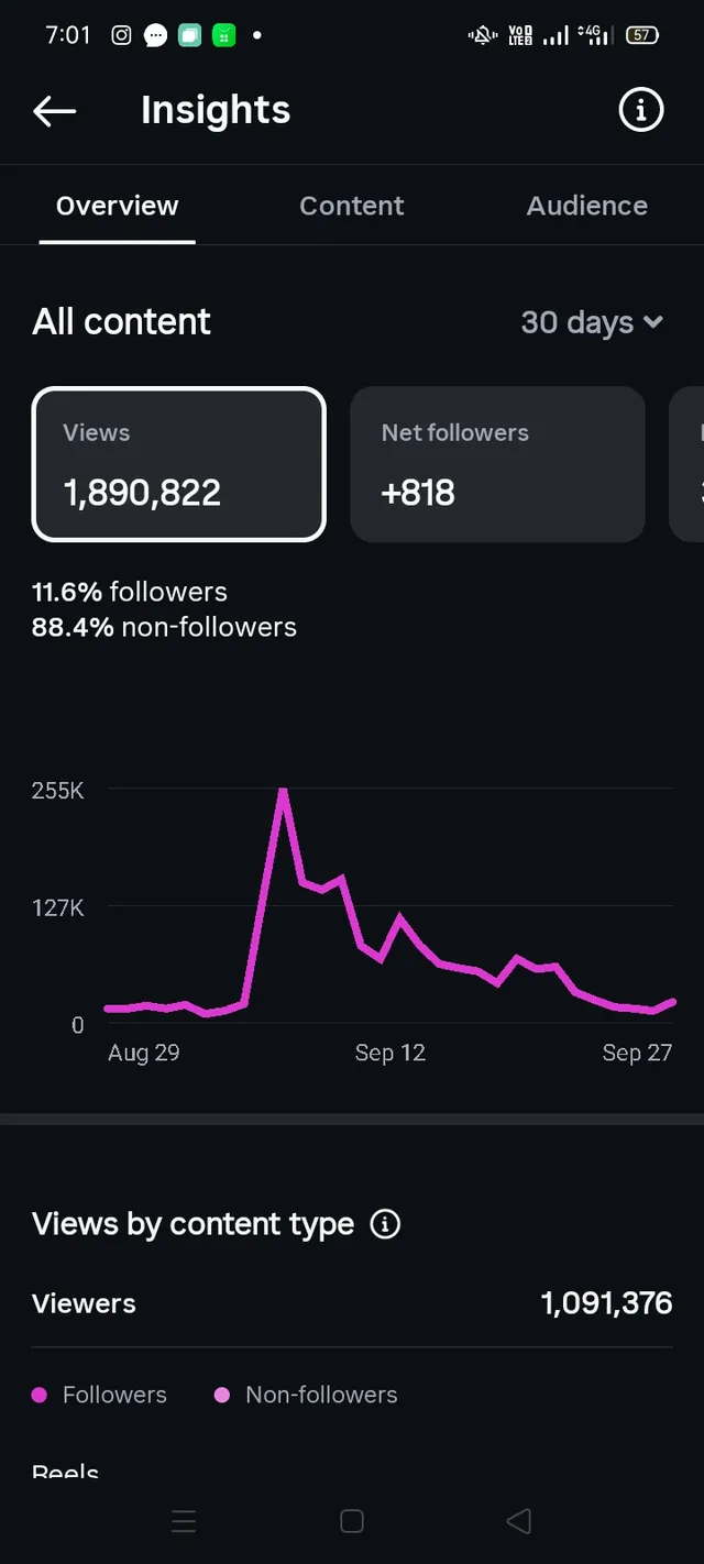 The boutique's insights, 1.9M views in 30 days